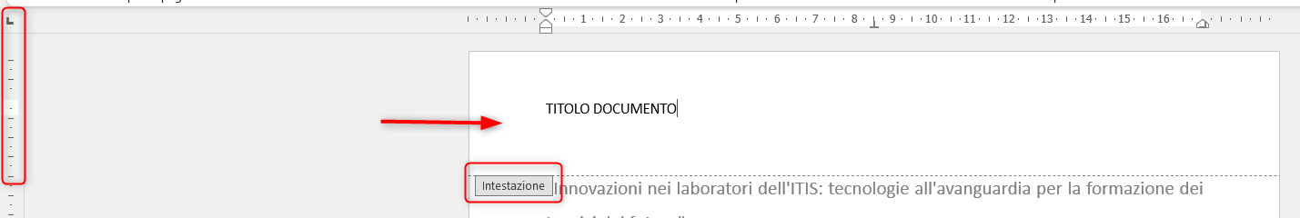 Intestazione attiva
