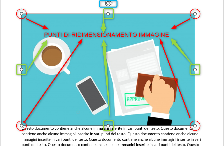 Punti ridimensionamento